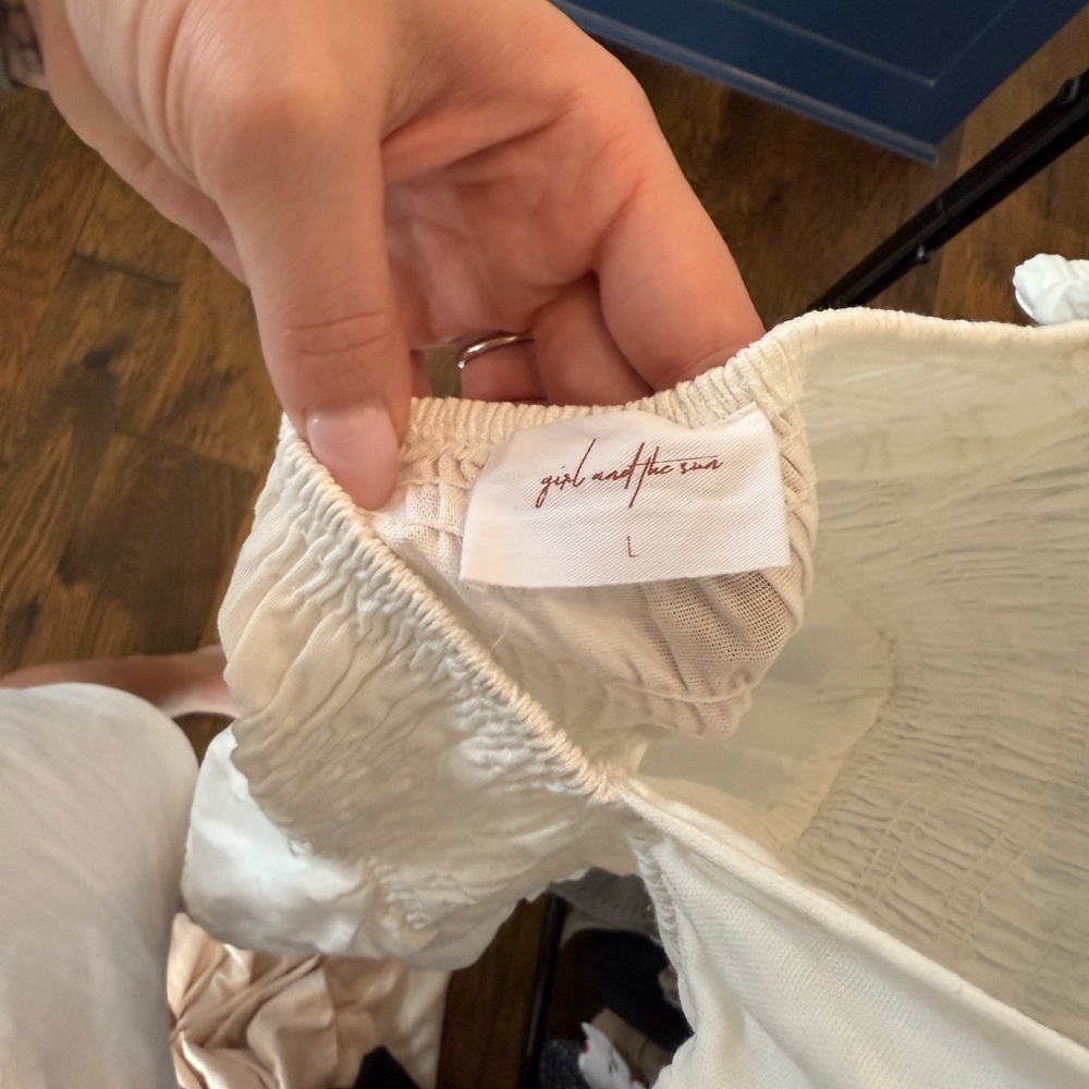 NWOT Girl and the Sun White Annalise Mini Dress - Picture 6 of 6